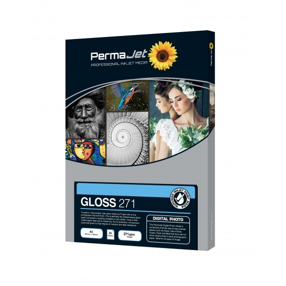 PermaJet Gloss 271g A4 Inkjet Paper 25 Sheets PJ50812